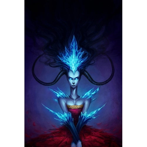 Marmont Hill "Ice Queen" Painting Print on Canvas