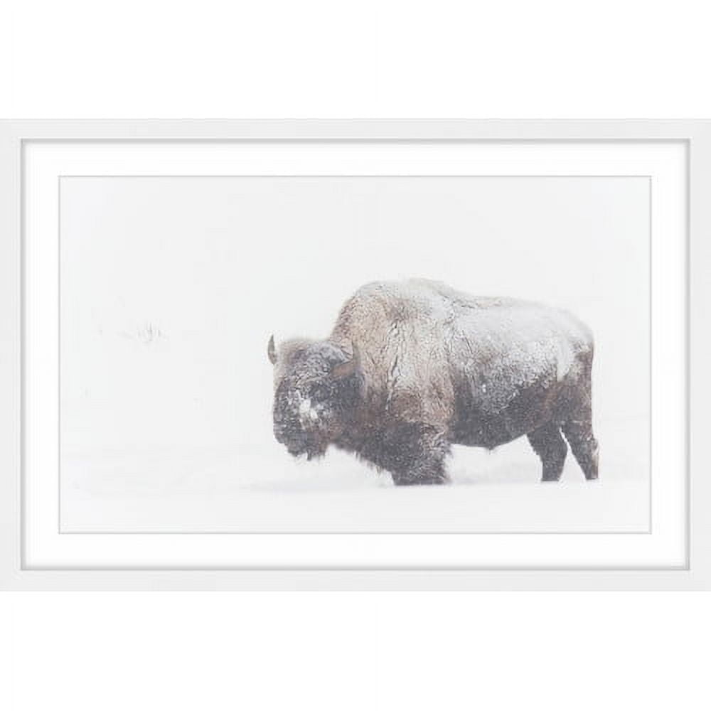 Marmont Hill "Icy Fur" Framed Painting Print