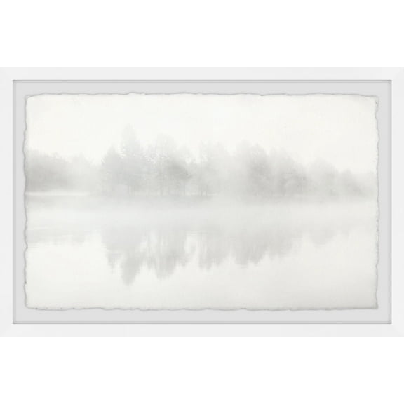 Marmont Hill Icy Reflections Framed Wall Art, 1.50" x 12.00"