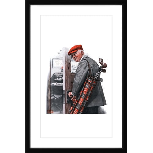 Marmont Hill 'Important Business' by Norman Rockwell Framed Painting Print