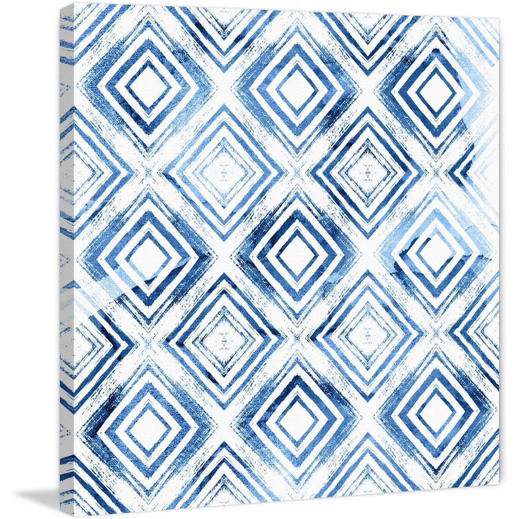 Marmont Hill - "In Depth Squares" Painting Print on Wrapped Canvas