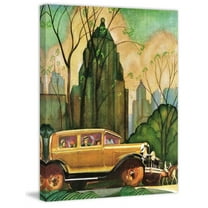 Marmont Hill "In the City" Painting Print on Canvas