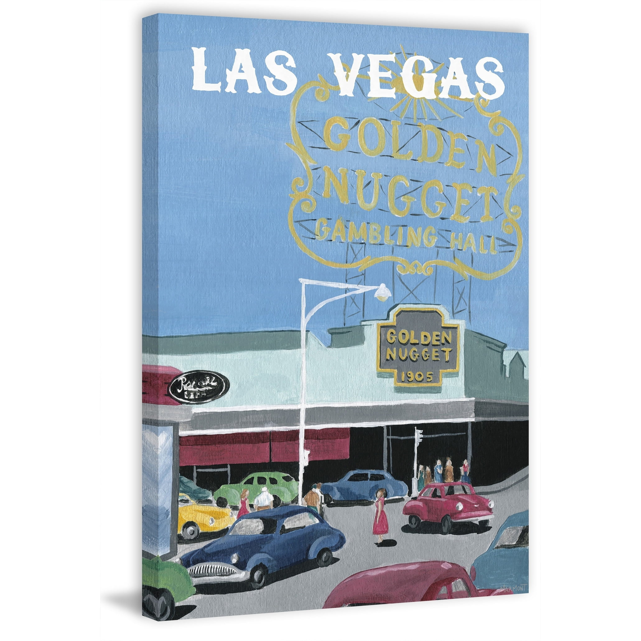 Classic Vegas Golden Nugget Gambling Hall Canvas Print