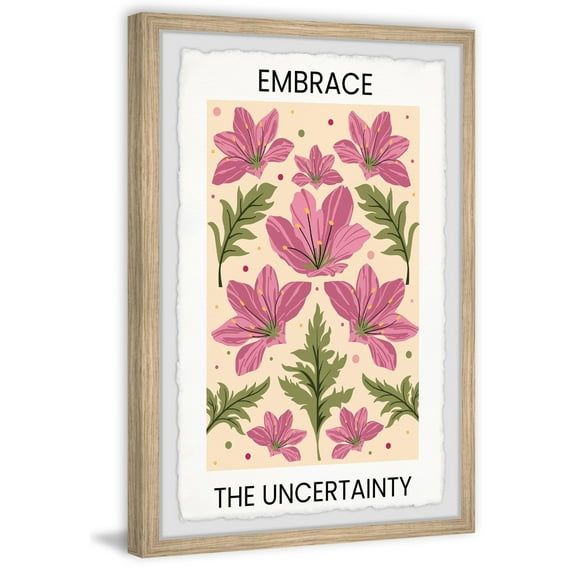 Marmont Hill Inc. 'Embrace the Uncertainty' Framed Painting Print 24 x 36