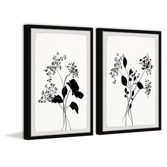 Marmont Hill Inc. Flower and Buds Diptych 2pcs of 30 x 45