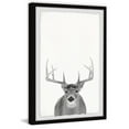 thumbnail image 1 of Marmont Hill Inc. 'Grey Deer' Framed Painting Print 12 x 18, 1 of 5