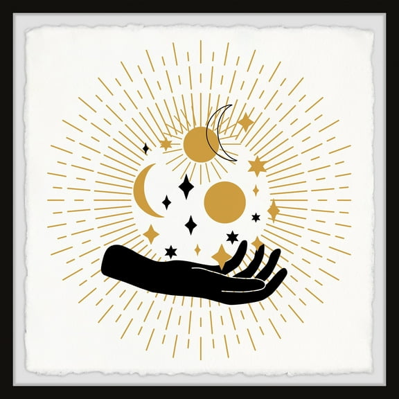 Marmont Hill Inc. 'Holding the Universe' Framed Painting Print 12 x 12