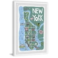 thumbnail image 1 of Marmont Hill Inc. 'New York Escape' Framed Painting Print 24 x 36, 1 of 5