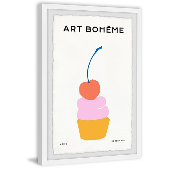 Marmont Hill Red Cherry Framed Painting Print