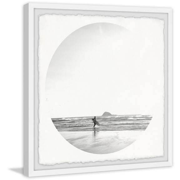 Marmont Hill Inc. 'Walk Into the Ocean' Framed Painting Print 24 x 24