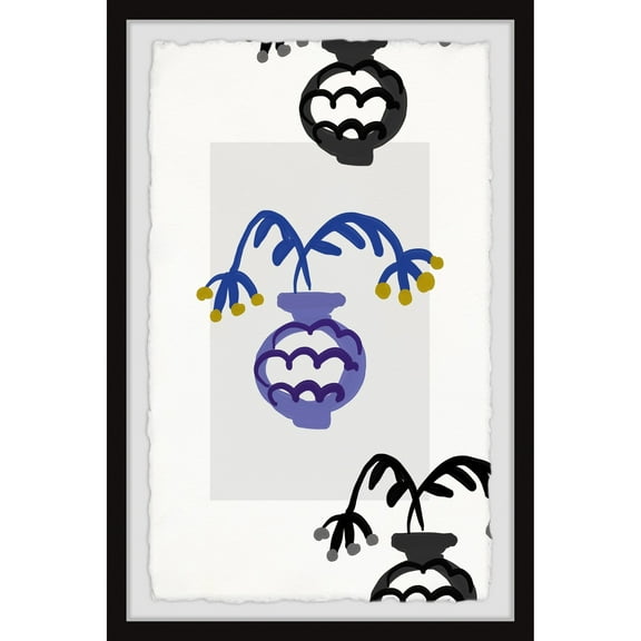 Marmont Hill Inc. 'Water the Flowers' Framed Painting Print 12 x 18