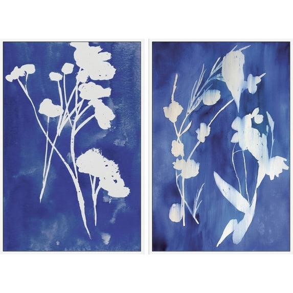 Marmont Hill Inc White Stems Diptych - Multi-color