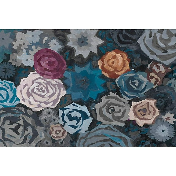 Marmont Hill Independence Abstract 24-Inch x 16-Inch Canvas Wall Art