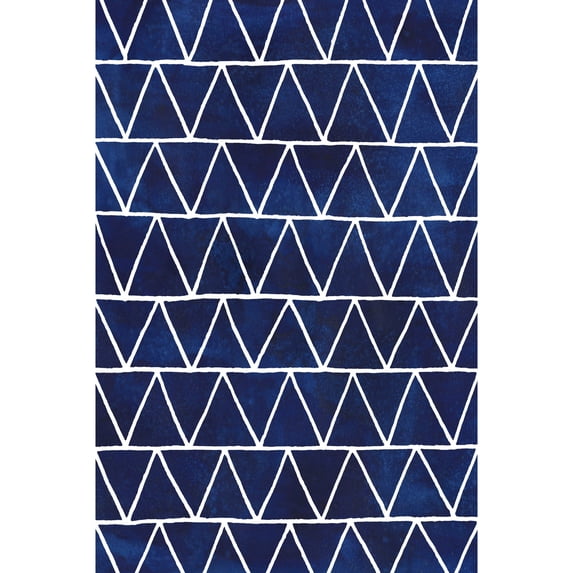 Marmont Hill "Indigo Pattern IV" Painting Print on Wrapped Canvas