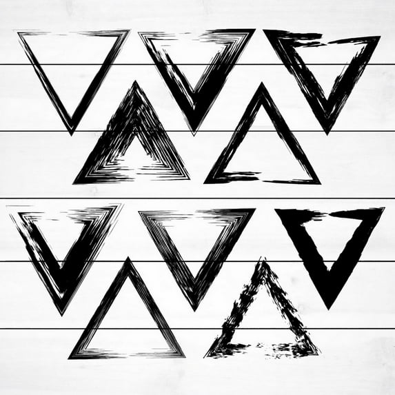 Marmont Hill Interlocking White Wood Wall Art, 12" x 12"