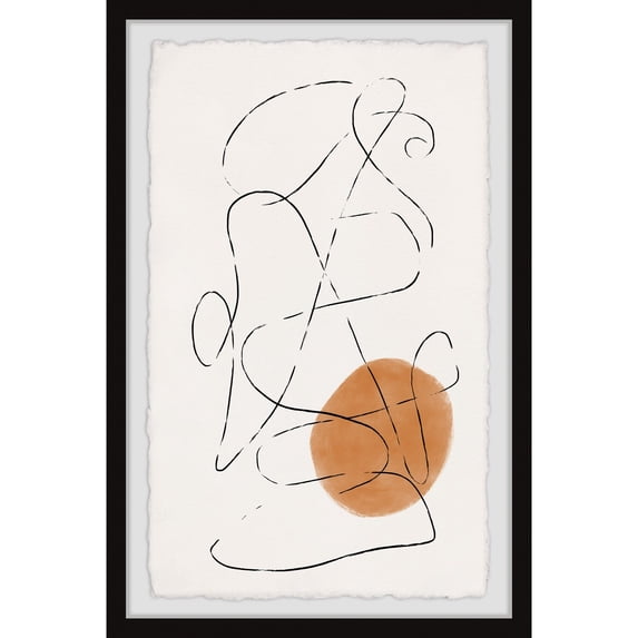 Marmont Hill Intersecting Lines Framed Painting Print