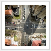 Marmont Hill "Intersection" By Karolis Janulis Framed Painting Art Print, 12.0" x 1.5"