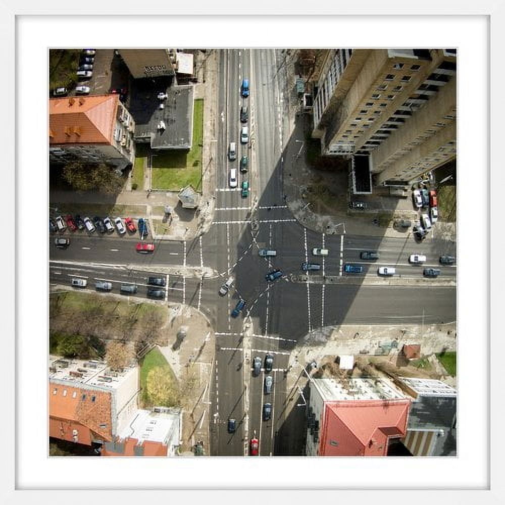 Marmont Hill "Intersection" by Karolis Janulis Framed Painting Print