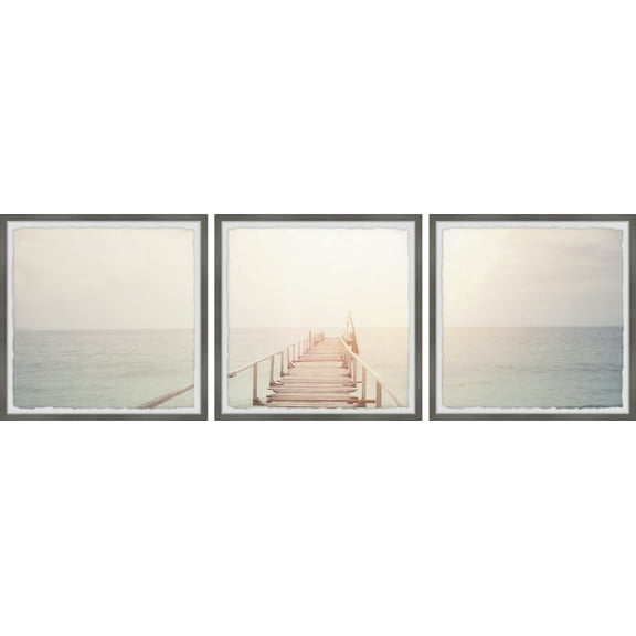 Marmont Hill Into the Light II Triptych, 12" x 36"