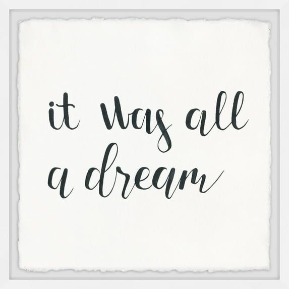 Marmont Hill It Was All a Dream IV Framed Wall Art, 18" x 18"