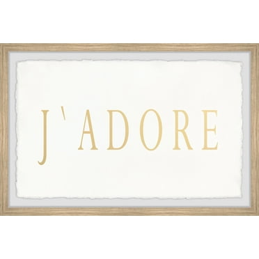 Marmont Hill J'Adore Framed Wall Art