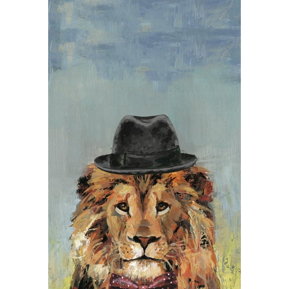 Marmont Hill Jazzy Lion Canvas Wall Art