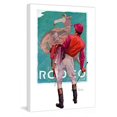 thumbnail image 1 of Marmont Hill Jockey Looks At 12 in x 18 in Painting Canvas Art Print, by Marmont Hill, 1 of 7