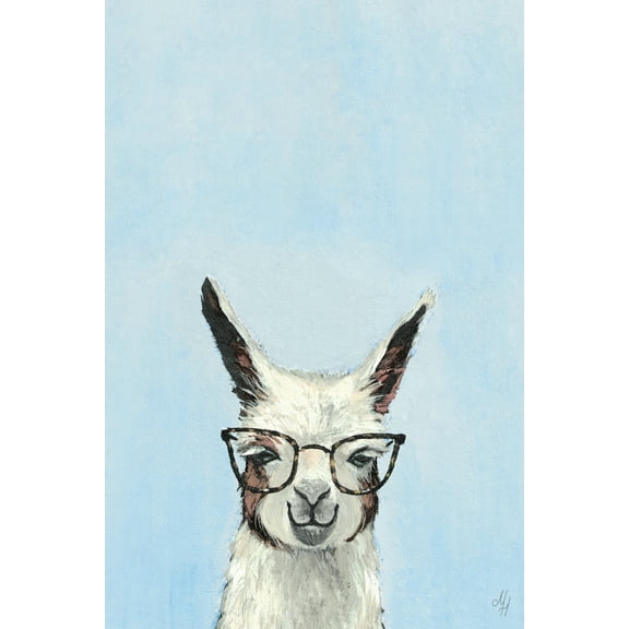 Marmont Hill Jolly Llama III Canvas Wall Art