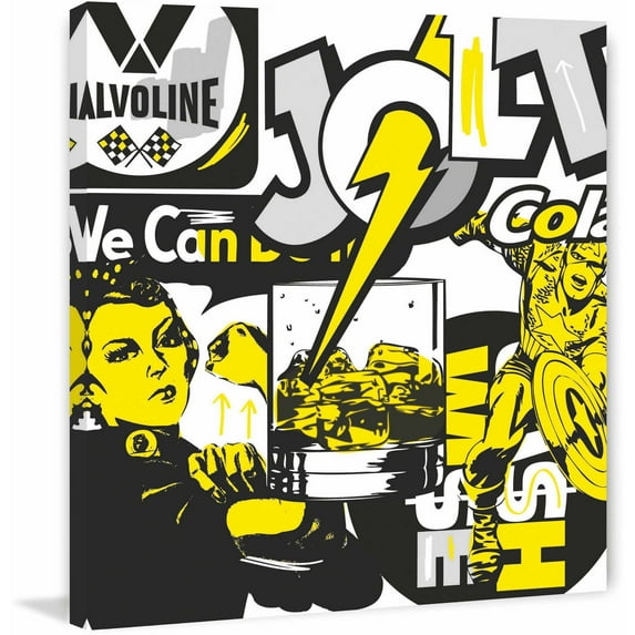 Marmont Hill "Jolt 1" Print on Canvas