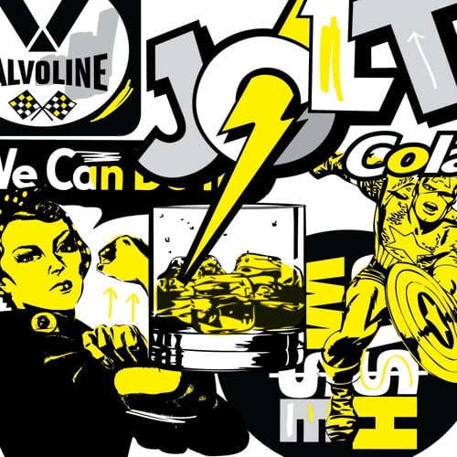Marmont Hill "Jolt 1" Print on Canvas