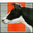 thumbnail image 1 of Marmont Hill "Journal Cow BW" Painting Print on White Wood, 1 of 7