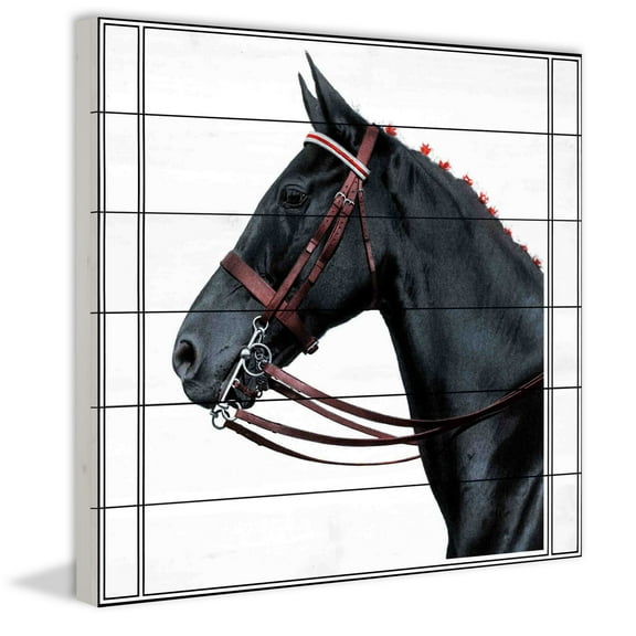 Marmont Hill "Journal Horse 2" Painting Print on White Wood