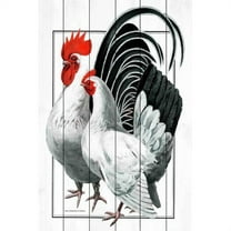 Marmont Hill "Journal Poultry" Painting Print on White Wood