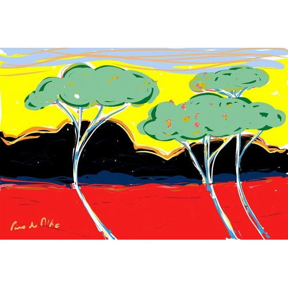Marmont Hill "Juan Les Pins 1" by Arthur Pina Painting Print on Wrapped Canvas