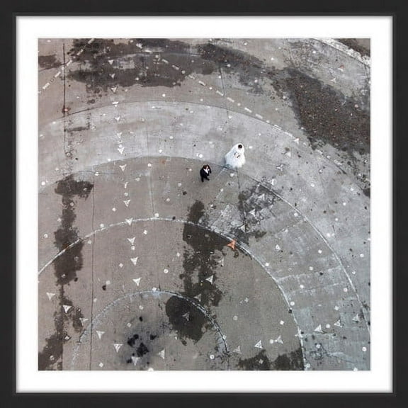 Marmont Hill "Just Married" By Karolis Janulis Framed Painting Art Print, 12.0" x 1.5"