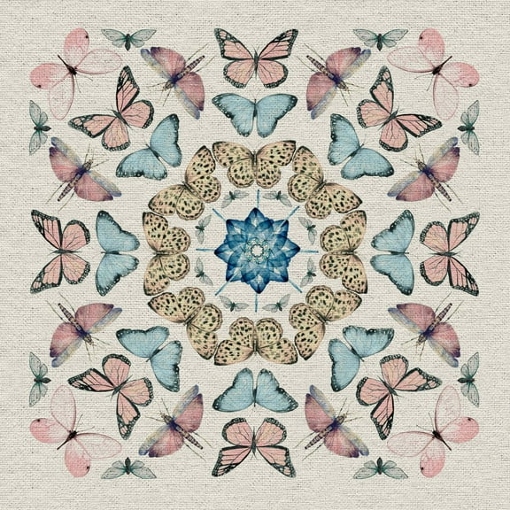 Marmont Hill Kaleidoscope Butterflies II Canvas Wall Art