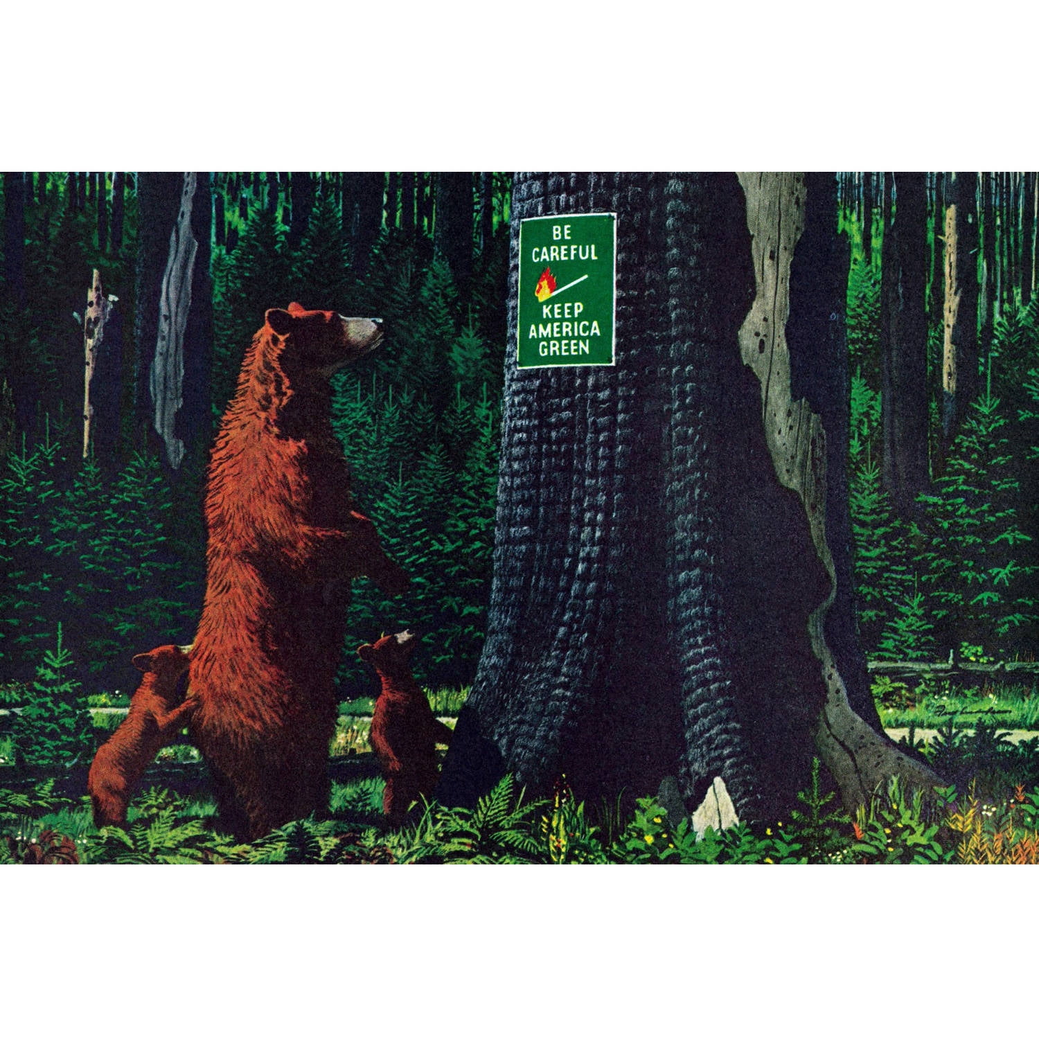Marmont Hill "Keep America Green" Painting Print on Wrapped Canvas