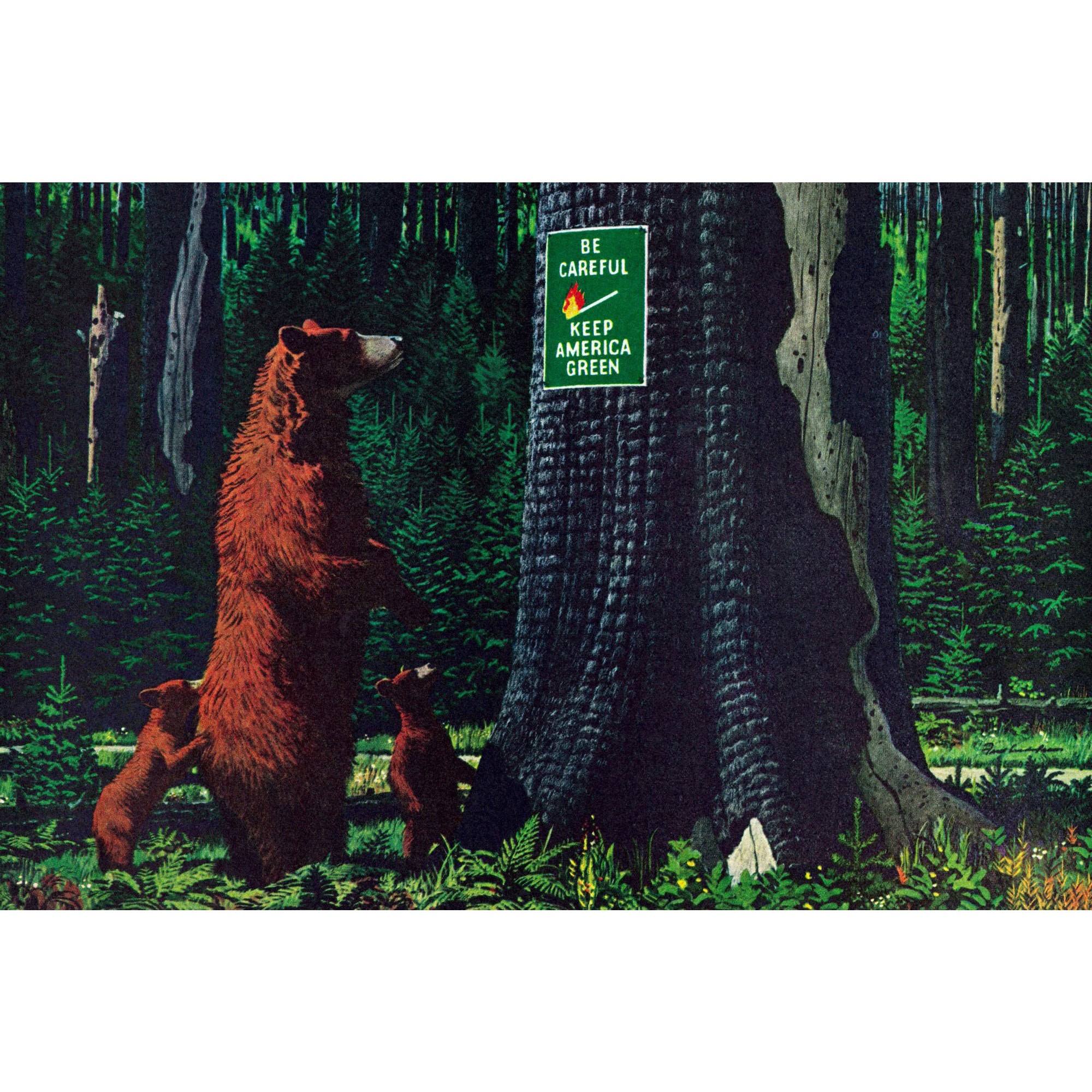 Marmont Hill "Keep America Green" Painting Print on Wrapped Canvas