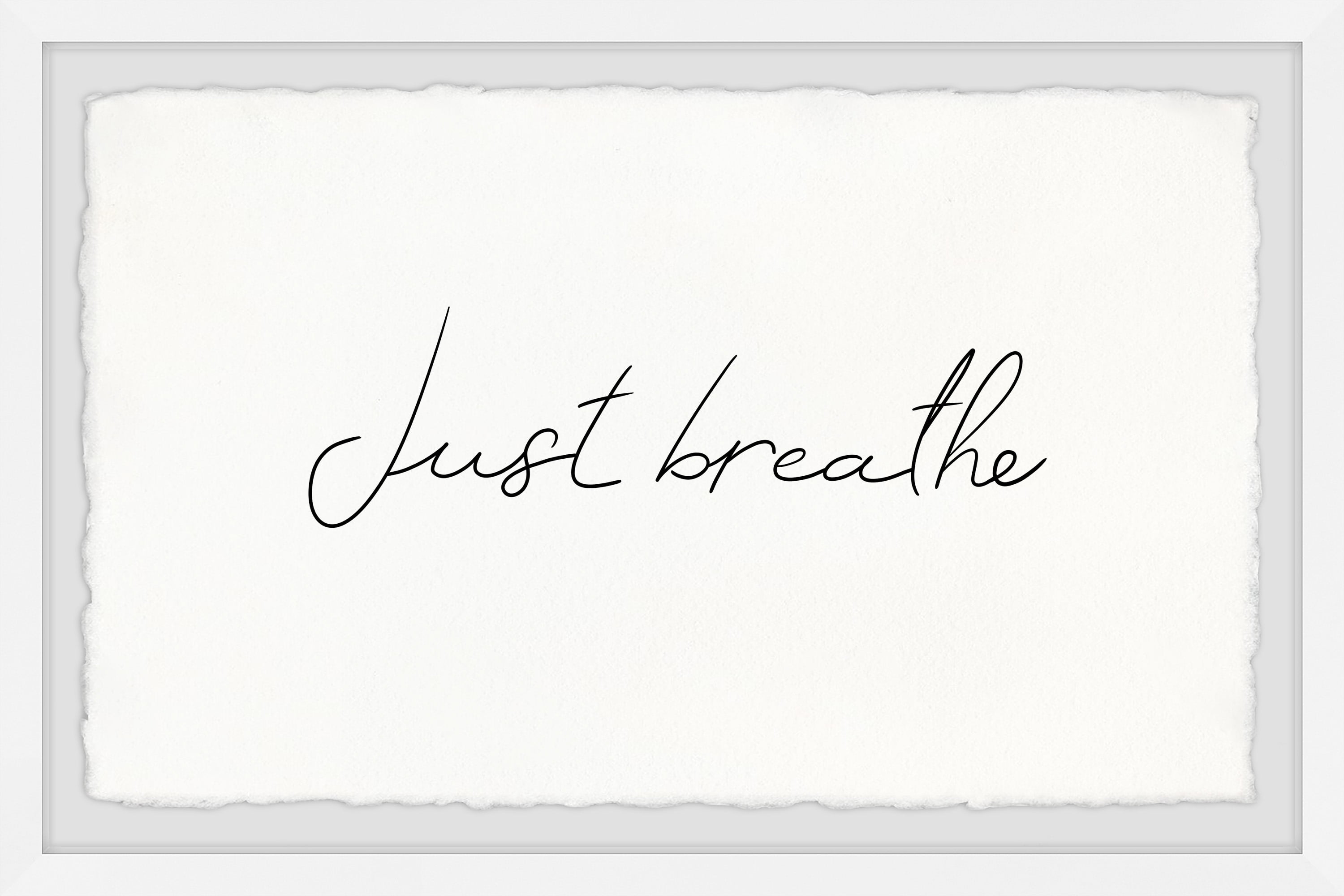 Marmont Hill Keep Breathing Framed Wall Art