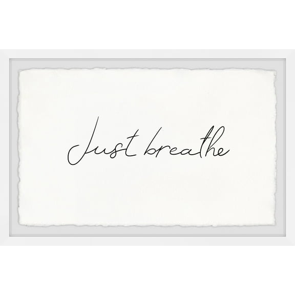Marmont Hill Keep Breathing Framed Wall Art