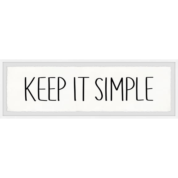 Marmont Hill Keep It Simple II Framed Painting Print