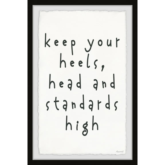 Marmont Hill Keep Your Heels High Framed Wall Art