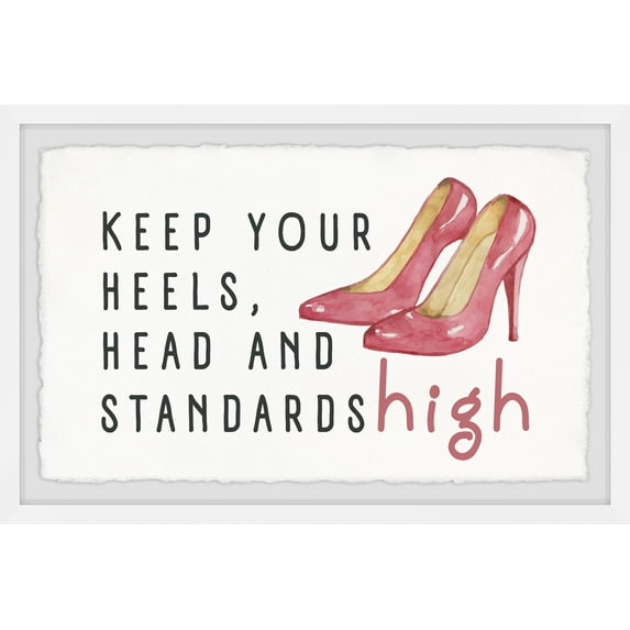 Marmont Hill Keep Your Heels High II Framed Wall Art