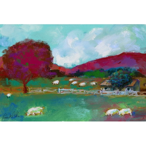 Marmont Hill "Kentish Farm" by Arthur Pina Painting Print on Wrapped Canvas