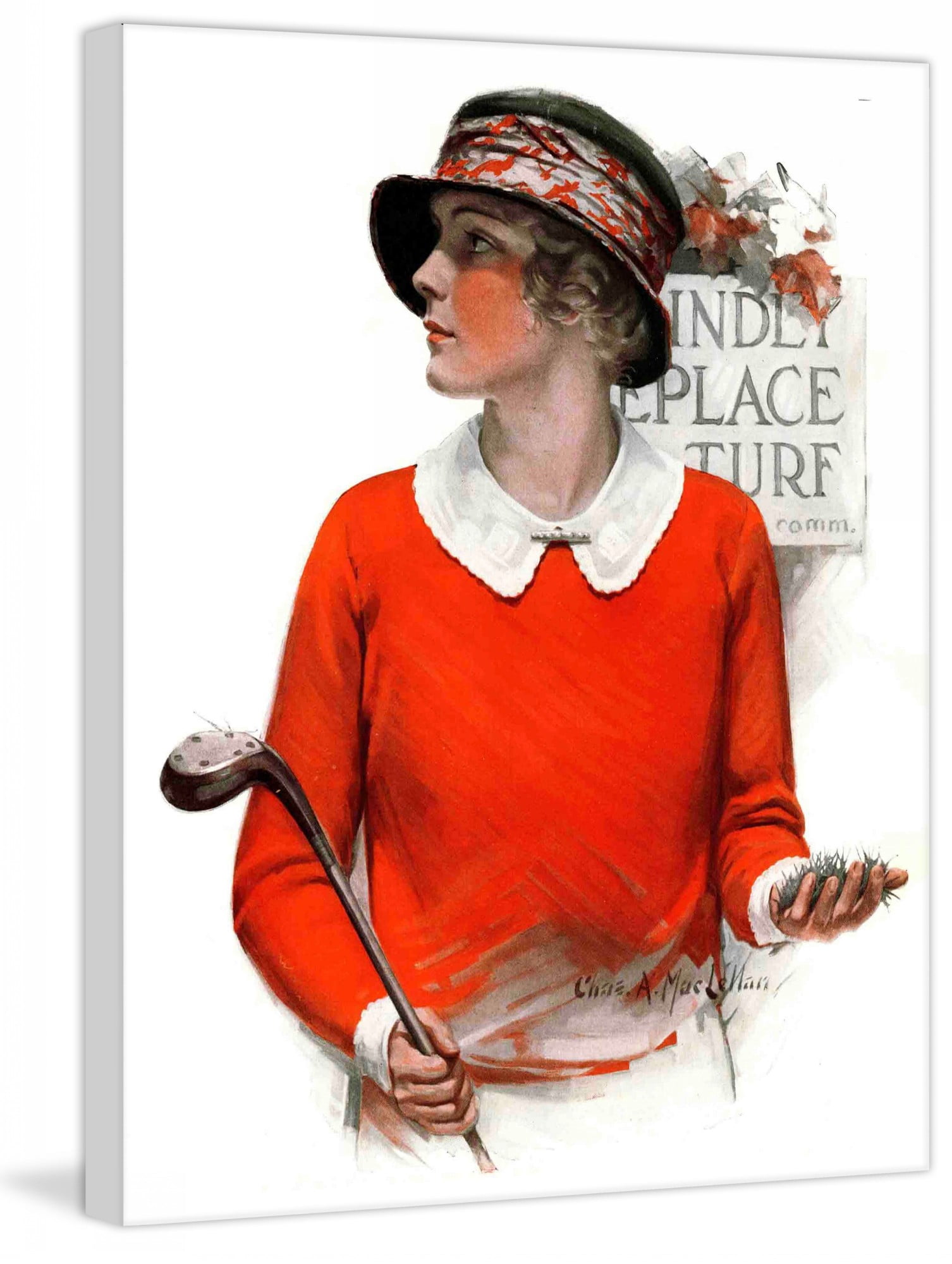 Marmont Hill Kindly Replace Turf by Charles A. Maclellan Painting Print on Canvas