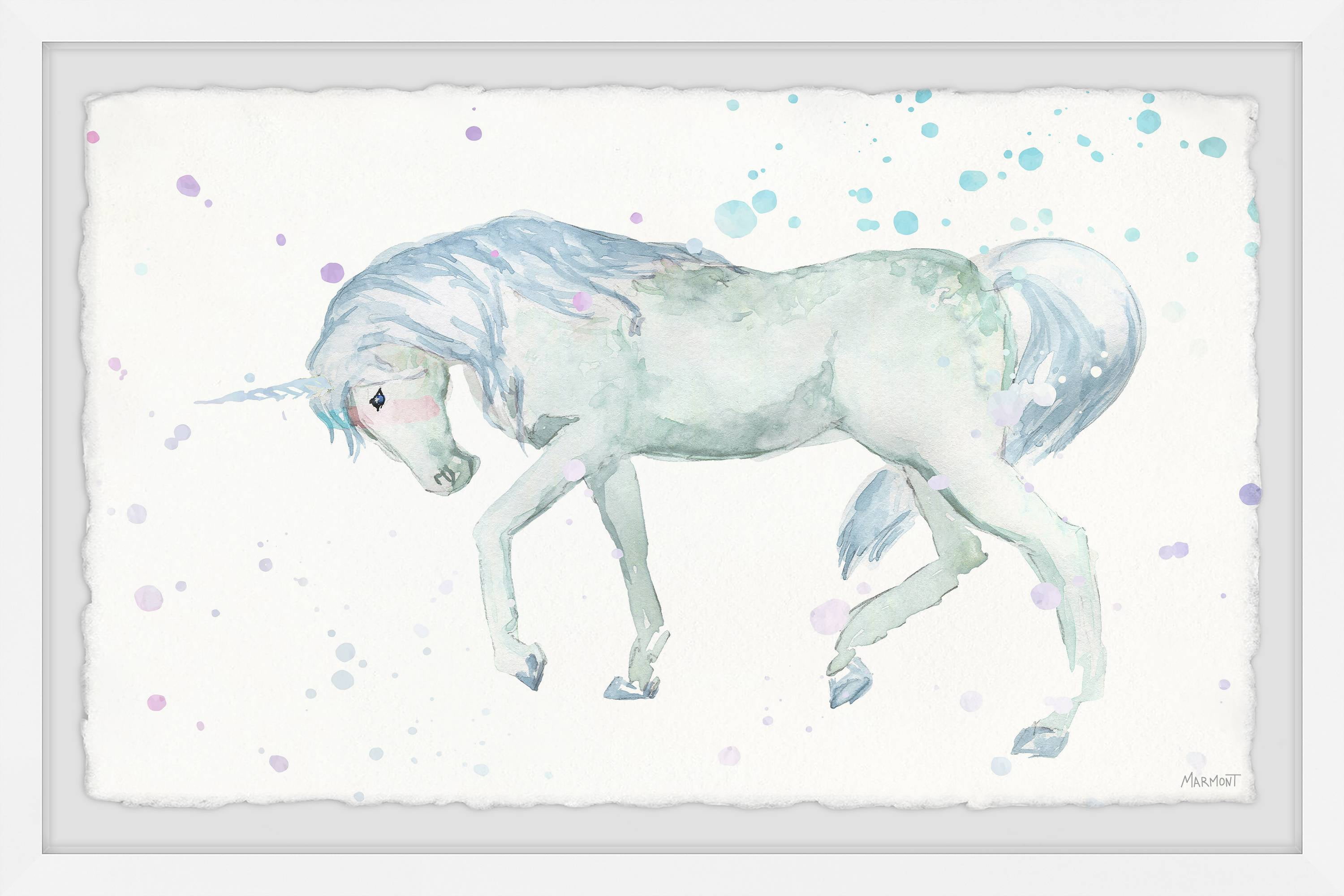 Marmont Hill King of the Unicorns Framed Wall Art