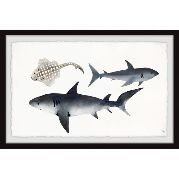 Marmont Hill Kings Of The Sea Framed Wall Art, 30.00" x 1.50"