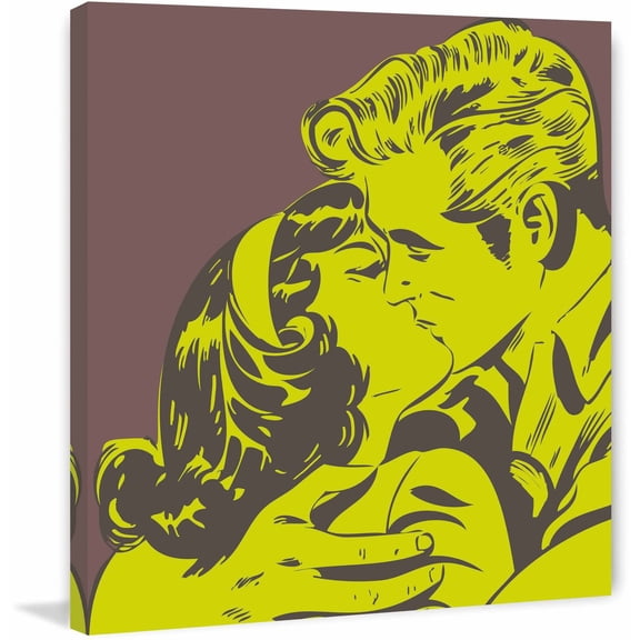 Marmont Hill "Kiss 2" Print on Canvas