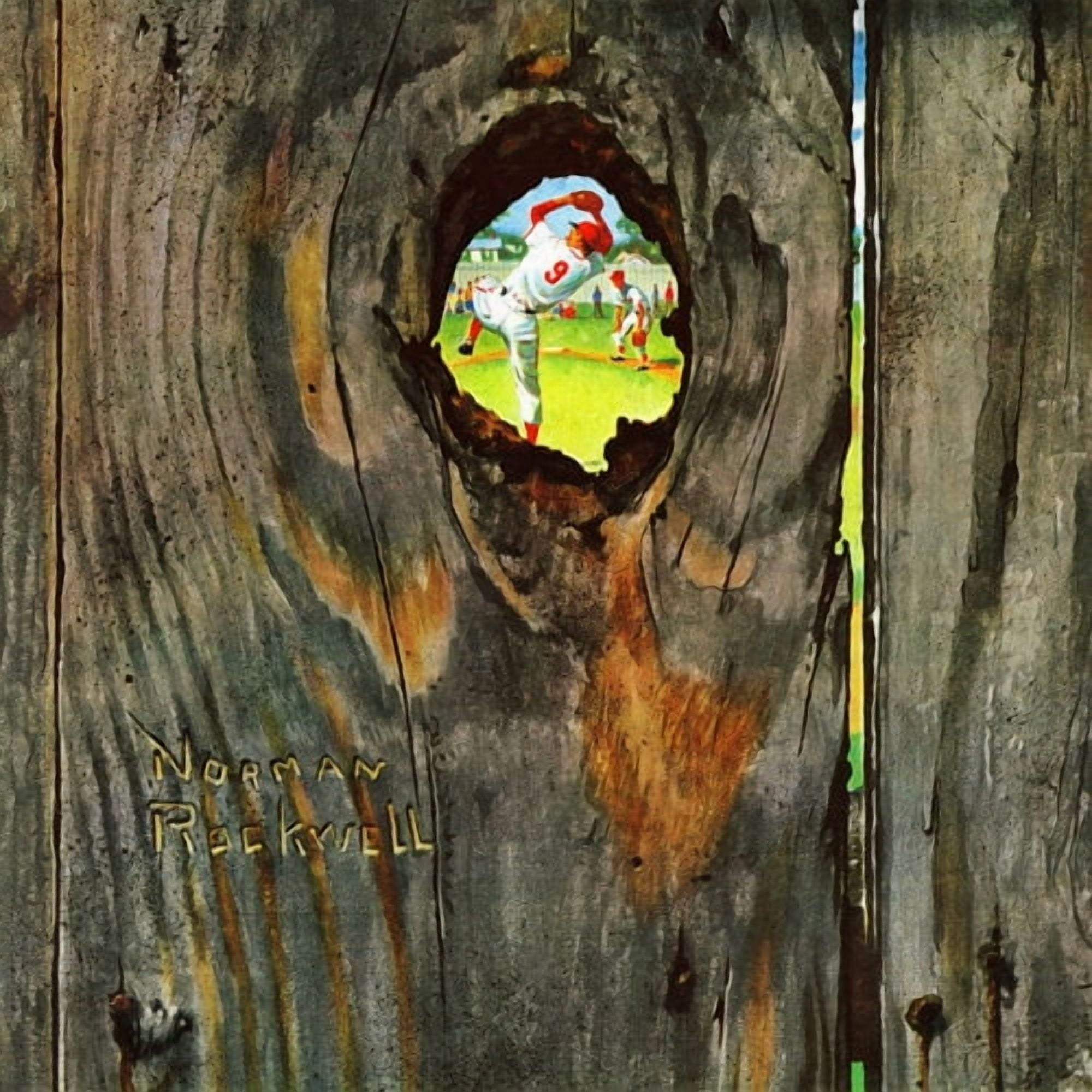 Marmont Hill "Knothole Baseball" by Norman Rockwell Painting Print on Canvas