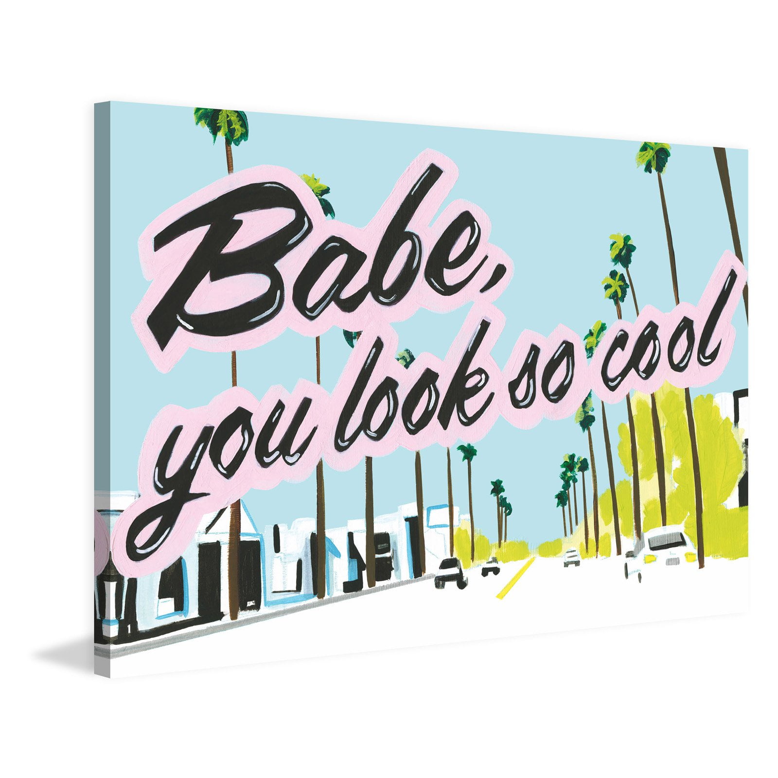 Marmont Hill "LA Babe" by Molly Rosner Painting Print on Wrapped Canvas
